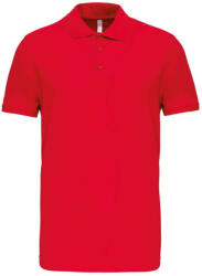 Kariban Férfi galléros piké sztreccs póló, Kariban KA239, Red-XL (ka239re-xl)
