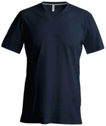 Kariban Férfi oldalvarrott V-nyakú rövid ujjó póló, Kariban KA357, Dark Grey-4XL (ka357dg-4xl)