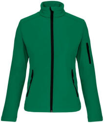 Kariban Női 3 rétegű softshell dzseki, Kariban KA400, Kelly Green-M (ka400kl-m)