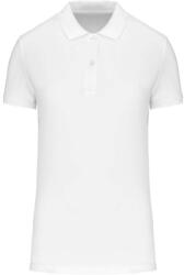 Kariban Női organikus piké pamut póló, Kariban KA2026, White-M (ka2026wh-m)