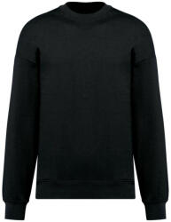 Kariban Uniszex laza szabású organikus környakas pulóver, Kariban KA4032, Black-2XL (ka4032bl-2xl)