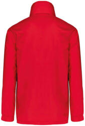 Kariban Férfi bélelt széldzseki rejtett kapucnival, Kariban KA687, Red-M (ka687re-m)