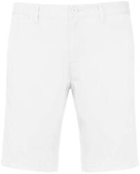 Kariban Férfi mosott hatású bermuda, Kariban KA750, White-52 (ka750wh-52)