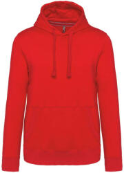 Kariban Férfi vastag kapucnis pulóver, Kariban KA489, Red-4XL (ka489re-4xl)