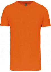 Kariban Férfi organikus rövid ujjú póló, Kariban KA3025IC, Orange-S (ka3025icor-s)