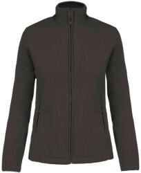 Kariban Női MAUREEN cipzáras polár pulóver, Kariban KA907, Dark Grey-XS (ka907dg-xs)