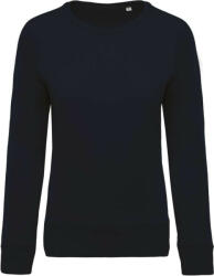 Kariban Női raglános organikus környakas pulóver, Kariban KA481, Navy-XS (ka481nv-xs)