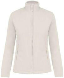 Kariban Női MAUREEN cipzáras polár pulóver, Kariban KA907, Natural-XL (ka907na-xl)