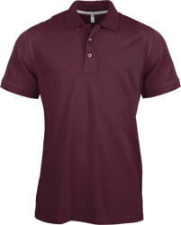 Kariban Férfi rövid ujjú galléros piké póló, Kariban KA241, Wine-4XL (ka241wn-4xl)