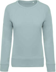 Kariban Női raglános organikus környakas pulóver, Kariban KA481, Snow Grey-2XL (ka481sngr-2xl)