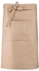 Kariban Uniszex kenguruzsebes derekas pamut kötény, Kariban KA887, Beige-U (ka887be-u)