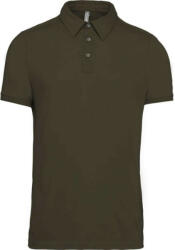 Kariban Férfi galléros rövid ujjú jersey póló, Kariban KA262, Light Khaki-L (ka262lk-l)