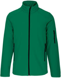 Kariban Férfi 3 rétegű softshell dzseki, Kariban KA401, Kelly Green-M (ka401kl-m)