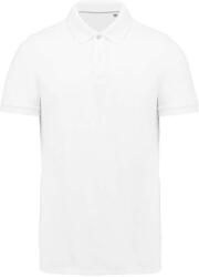 Kariban Férfi rövid ujjú galléros piké póló, SUPIMA pamutból, Kariban KA2000, White-XL (ka2000wh-xl)