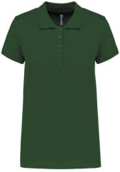 Kariban Női galléros piké póló, rövid ujjú, Kariban KA255, Forest Green-L (ka255fo-l)