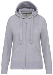 Kariban Női cipzáros kapucnis pulóver, Kariban KA464, Oxford Grey-2XL (ka464oxg-2xl)