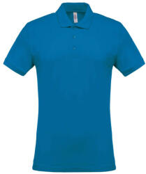 Kariban Férfi galléros piké póló, rövid ujjú, Kariban KA254, Tropical Blue-3XL (ka254tb-3xl)