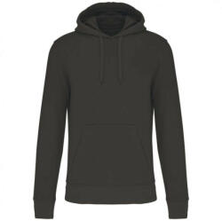 Kariban Férfi organikus kapucnis pulóver, Kariban KA4027, Dark Grey-2XL (ka4027dg-2xl)