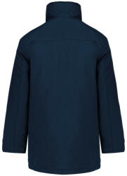 Kariban Uniszex kapucnis kabát steppelt béléssel, Kariban KA677, Navy-M (ka677nv-m)