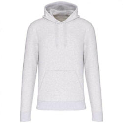 Kariban Férfi organikus kapucnis pulóver, Kariban KA4027, Ash Heather-3XL (ka4027ash-3xl)