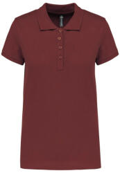Kariban Női galléros piké póló, rövid ujjú, Kariban KA255, Wine-XL (ka255wn-xl)