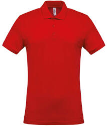 Kariban Férfi galléros piké póló, rövid ujjú, Kariban KA254, Red-2XL (ka254re-2xl)