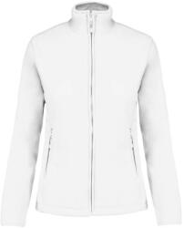 Kariban Női MAUREEN cipzáras polár pulóver, Kariban KA907, White-4XL (ka907wh-4xl)