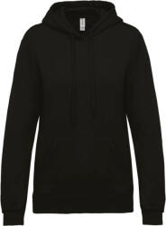 Kariban Női kapucnis pulóver, Kariban KA473, Black-L (ka473bl-l)