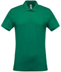 Kariban Férfi galléros piké póló, rövid ujjú, Kariban KA254, Kelly Green-XL (ka254kl-xl)
