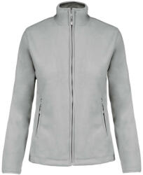 Kariban Női MAUREEN cipzáras polár pulóver, Kariban KA907, Snow Grey-XS (ka907sngr-xs)