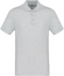 Kariban Férfi galléros piké póló, rövid ujjú, Kariban KA254, Ash Heather-XL (ka254ash-xl)