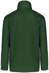 Kariban Férfi bélelt széldzseki rejtett kapucnival, Kariban KA687, Forest Green-M (ka687fo-m)