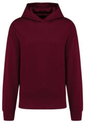 Kariban Uniszex laza szabású kapucnis pulóver, Kariban KA4018, Wine-XL (ka4018wn-xl)