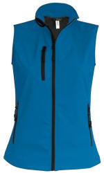 Kariban Női softshell mellény, Kariban KA404, Aqua Blue-4XL (ka404aq-4xl)