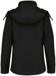 Kariban Női kapucnis softshell dzseki, Kariban KA414, Black-2XL (ka414bl-2xl)