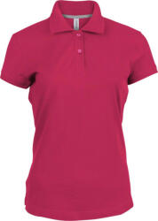 Kariban Női rövid ujjú galléros piké póló, Kariban KA242, Fuchsia-XL (ka242fu-xl)