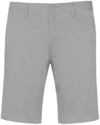 Kariban Férfi mosott hatású bermuda, Kariban KA750, Fine Grey-48 (ka750fg-48)