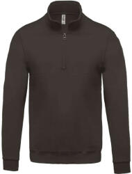 Kariban Férfi 1/4 cipzáros galléros pulóver, Kariban KA478, Dark Grey-XL (ka478dg-xl)