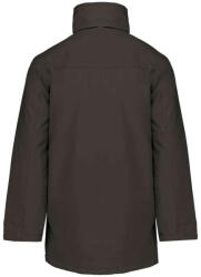 Kariban Uniszex kapucnis kabát steppelt béléssel, Kariban KA677, Dark Grey-3XL (ka677dg-3xl)