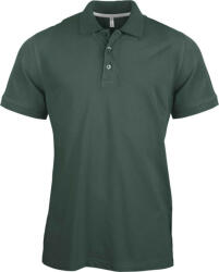 Kariban Férfi rövid ujjú galléros piké póló, Kariban KA241, Forest Green-4XL (ka241fo-4xl)