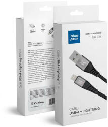 Blue Star Töltőkábel Blue Star - USB A-ról Lightning csatlakozóra 2, 4A 1, 2m (fekete) (5903396224218)