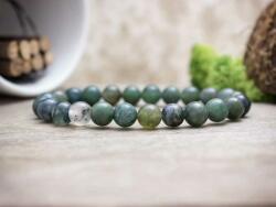 R. M. ékszer Moha foltos achát ásvány karkötő (5188-RM-19)
