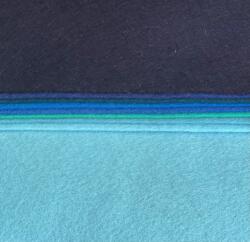 Manóposta TrueFelt gyapjúfilc - Kék csomag/8 lap