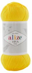  Diva FINE 110 - sárga (Vékony horgolófonal, selymes) (6292)
