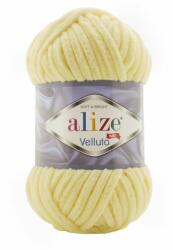 alize Velluto 13 - világos sárga (zsenília fonal, 100g, 68m) (8234)