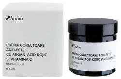 SABIO - Crema corectoare anti-pete cu argan, acid kojic si vitamina C, Sabio Crema 60 ml