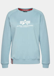 Alpha Industries Pulóver New Basic Sweater 196031 Kék Regular Fit (New Basic Sweater 196031)