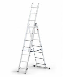  Стълба алуминиева 3x7 стъпала 150кг Multisystem 4.23м (3513661)