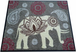 GDmatsEU GDmatsEU|egyedileg lábtörlő szőnyeg indiai motívummal és elefánttal - 70x60 cm