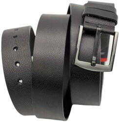  Curea Neagra Piele Naturala, Marimi Mari: 135 cm -175 cm, Catarama Metalica, Latime 4.2 cm, Alpin Polo, 145 cm
